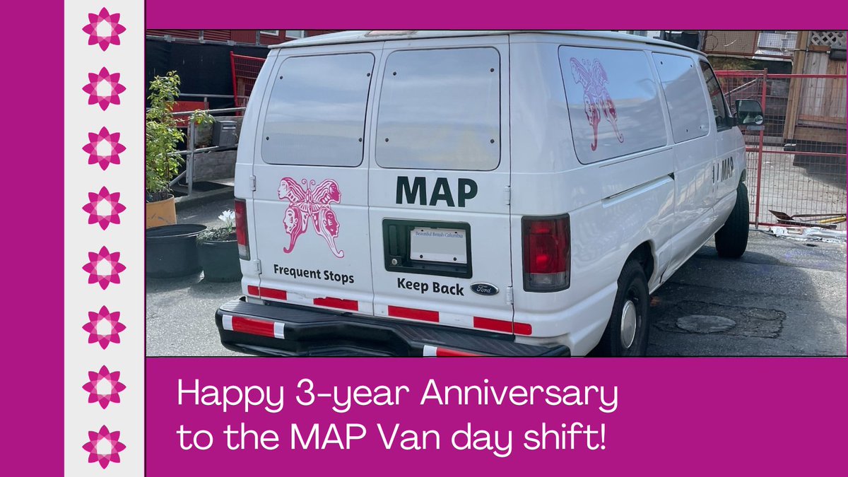 WISHvancouver's tweet photo. Happy Anniversary to the #MAPVan day shift!
WISH’s Mobile Access Project (MAP) Van brings critical services to street-based sex workers around the city, connecting with approx. 190 participants/week. Learn more on our website, or by phoning 604-720-5686. https://t.co/7uMHJRNbXQ https://t.co/sXg60fbbR8
