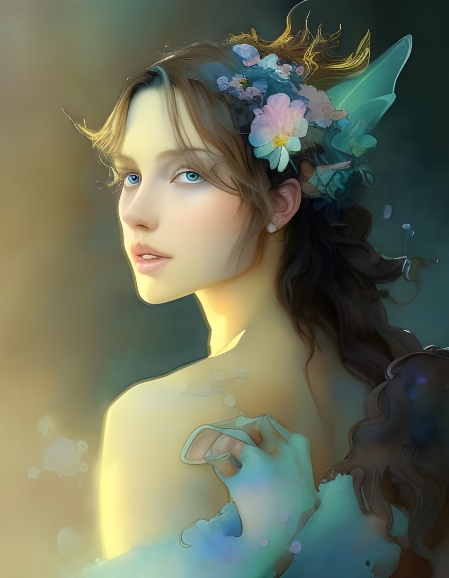 "Watercolor painting of a fairy  - made with <a href="/NightCafeStudio/">NightCafe Studio</a> 

creator.nightcafe.studio/creation/XM8iv…

#aiart #nightcafe #digitalart