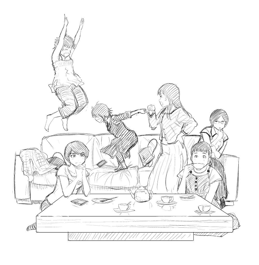 東京五輪柔道競技応援イラスト① アニメで「もういっぽん!」を知ってくれたかたも多いので再掲。