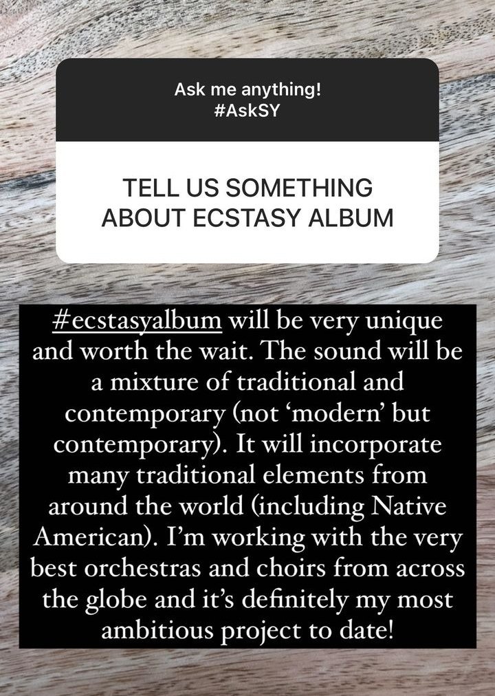 mine_trk's tweet photo. ๐ฌ @SamiYusuf
โ#ecstasyalbum will be very unique & worth the wait! The sound will be a mixture of traditional and contemporary... I'm working with the very best orchestras and choirs from across the globe and it's definitely my most ambitious project to date!โ
#SamiYusuf #AskSY https://t.co/fqy81IQP3L