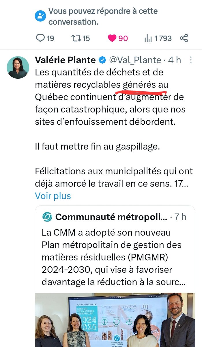 Valerie Laplante-Verte qui regarde toute la population d'une hauteur qui en donne le vertige. Celle qui se pense parfaite et bien voilà une preuve que, quand elle va aux toilettes, elle ne chie pas des roses pour autant.

"générées"
s'accorde avec 
"quantités"