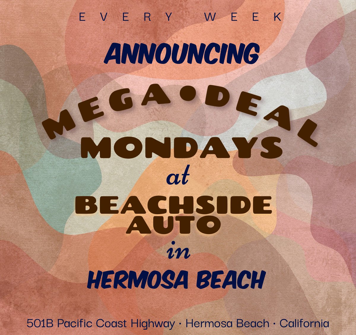 beachside_hb's tweet photo. For the first time ever, you're gonna ✨️LOVE✨️ Mondays! 

Stay tuned!! Megadeal Mondays starts on ...

➡️Monday, June  19th!

#megadealmondays 
#beachsideauto
📞 310-372-3992. 
⬆️Get your appointment now! https://t.co/lv5TG3mpW1