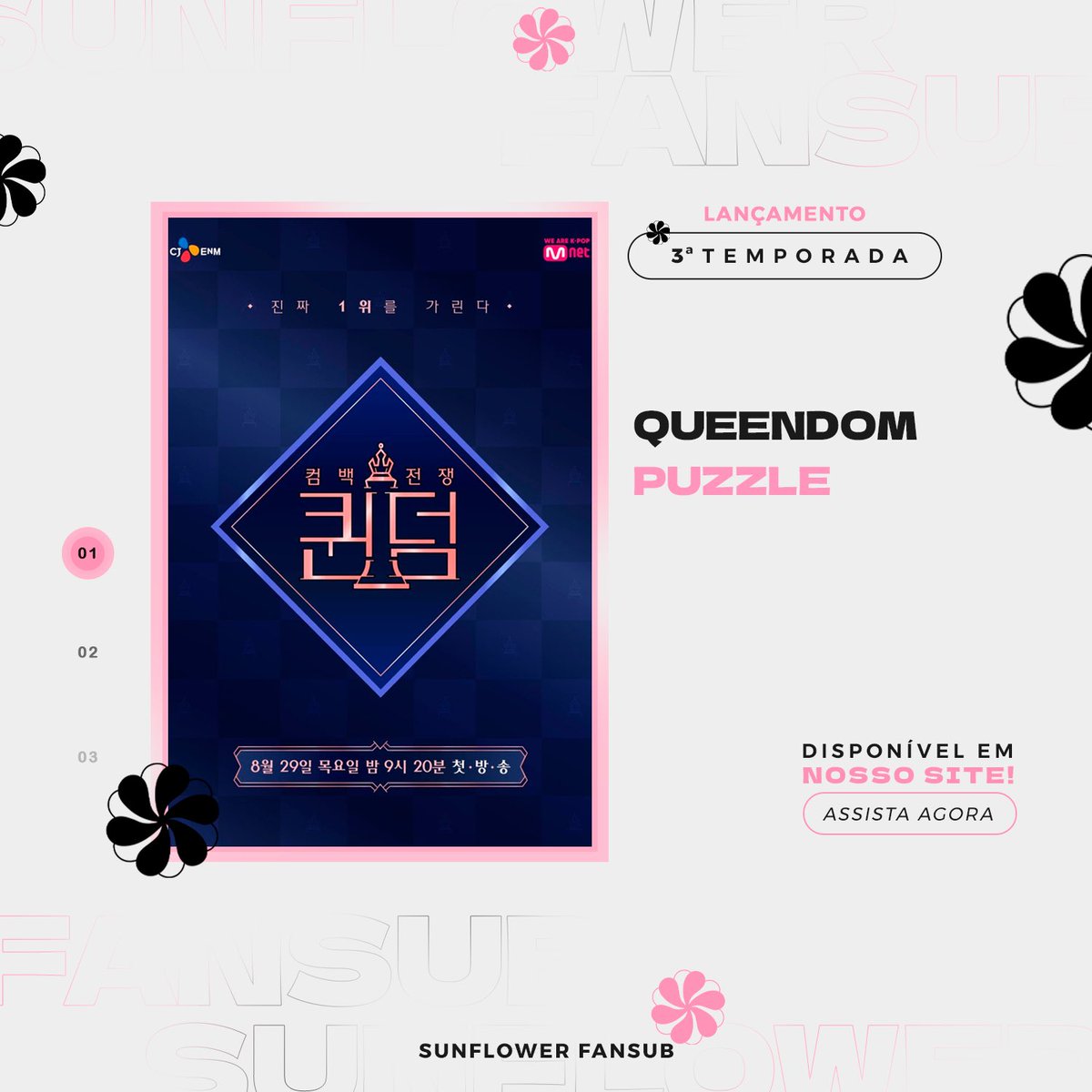 (Vídeo está no site mas ainda encodando no servidor, disponível logo mais)
⚜️Episódios: 01/10
⚜️Gênero: Música 

Já está disponível no nosso site, o link está na bio ❤️🔔

#variedadescoreanas #realityshow #musicshow #kimtaeyeon #queendompuzzle