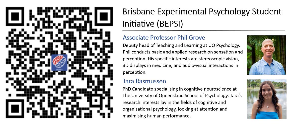 Brisbane Experimental Psych. Student Initiative (@brisexppsychsi) on Twitter photo Apologies for the late post, but we’d like to thank all who attended our meeting last month! We had the pleasure of hearing from Tara Rasmussen (<a href="/TaraRassy1/">Tara Rasmussen</a>) and Prof. Phil Grove. (1/3) Apologies for the late post, but we’d like to thank all who attended our meeting last month! We had the pleasure of hearing from Tara Rasmussen (<a href="/TaraRassy1/">Tara Rasmussen</a>) and Prof. Phil Grove. (1/3)