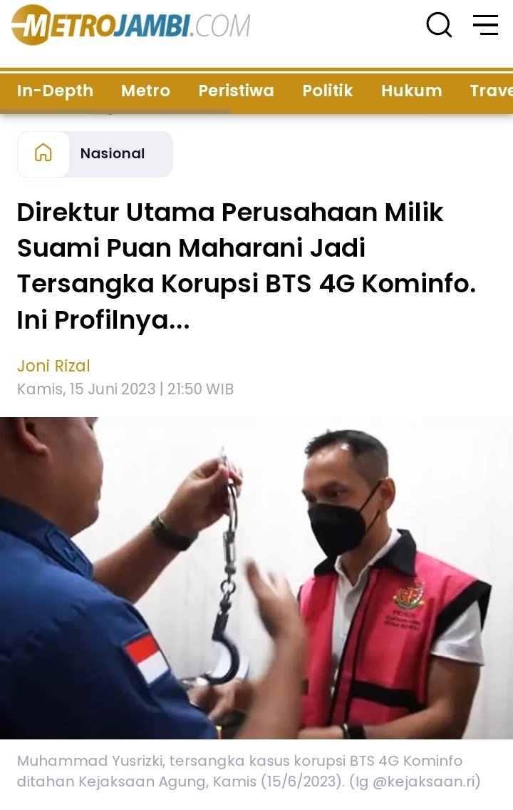 Mau itu tuan, puan, atasan, bawahan, besan atau juragan sekalipun ; 

MALING YA MALING 
.
.
Korps Adhyaksa • kapal besar <a href="/KejaksaanRI/">Kejaksaan RI</a> dan Pak <a href="/ST_Burhanuddin/">ST Burhanuddin</a> sebagai Nakhodanya sudah menggunakan "perangkat navigasi" nya dgn benar di jalur yg semestinya.

Pun, sejak awal saya