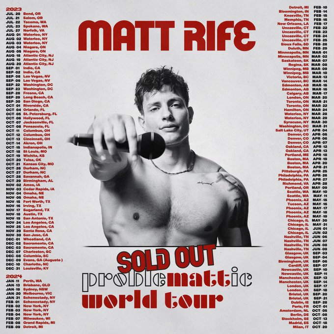 BeckiKapla's tweet photo. "Dats crazy".  For an "up and coming" comedian, this is truly amazing.  You've done good, #mattrife!!  Be proud, stay humble and enjoy your success! @mattrife  #myfavorite #greatcomedian #goingtotheshow https://t.co/q8dvL7gGSI