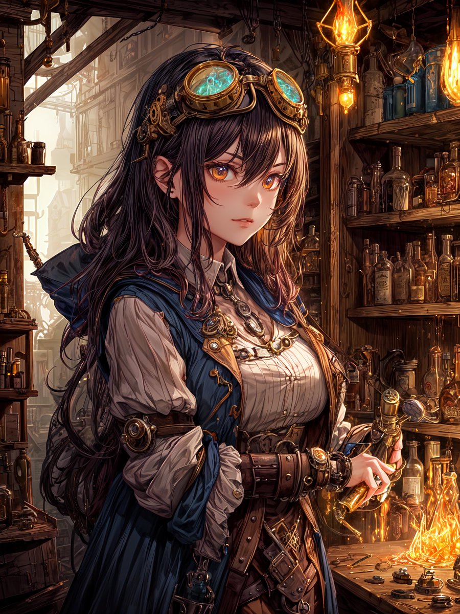 hanabi_aiart's tweet photo. おっひるおっひるヾ(≧▽≦)ﾉ
おなかがすいたっ(=ﾟωﾟ)ﾉ

Steampunk alchemist
#Hanabi_AIArt #Hanamix
#AIart #AIArtwork https://t.co/kihcwa3dgf