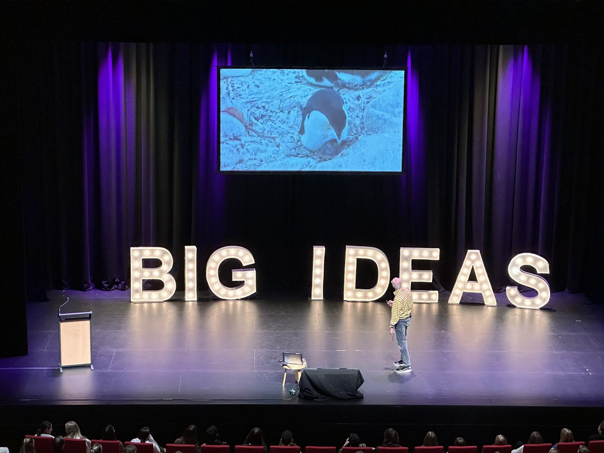 @DoctorKarl rocking it at the #festivalofbigideas in Traralgon. 

The audience is mainly secondary students who are being encouraged to think big and embrace science, and use their inquisitive and intelligent minds to make their world a better place.