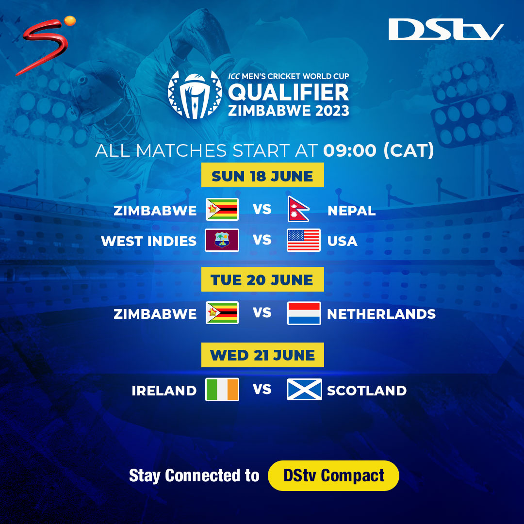 We've got the ICC World Cup Qualifiers! Stay connected to DStv Compact for all the action on #SSCricket!