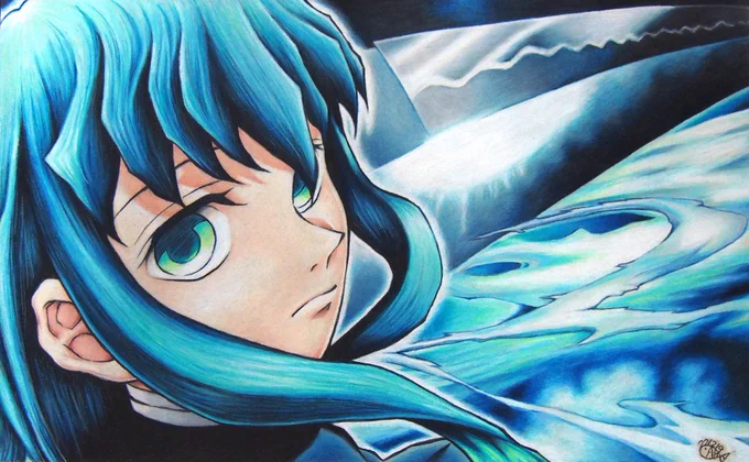 6/16はの日だそうです 色鉛筆、再掲です。 8月誕に向けてむぃ君の新作描けたらなぁと思ってます