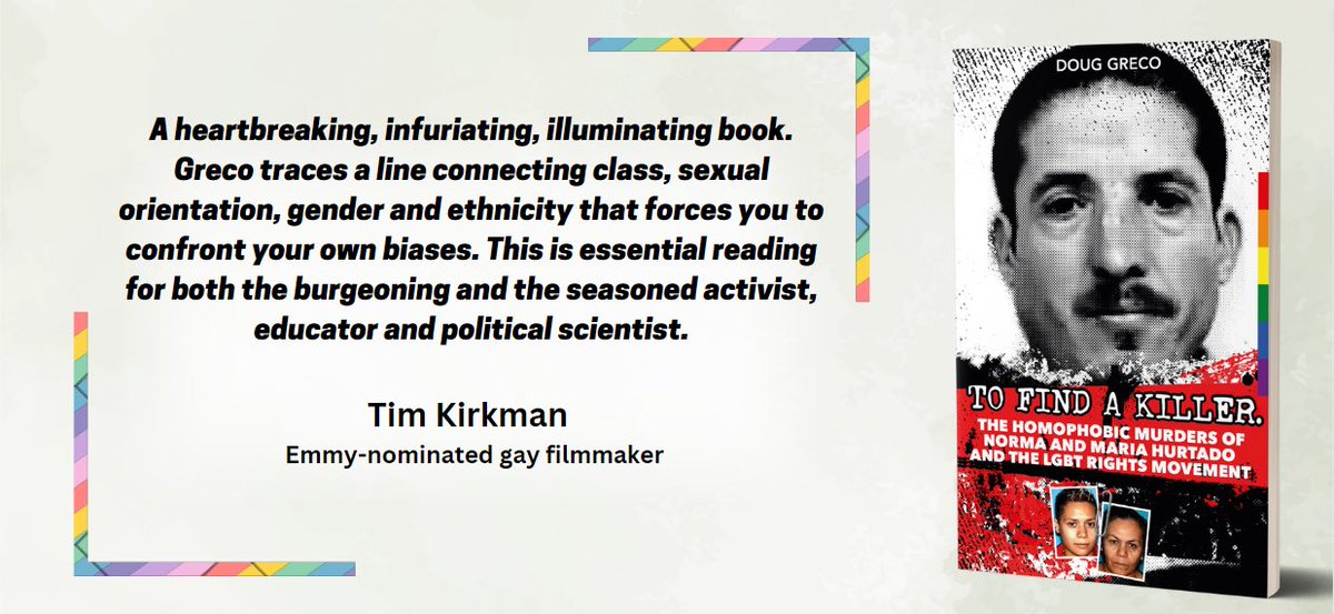 Thanks LGBTQ filmmaker Tim Kirkman, director of “Dear Jesse” and “Loggerheads” for endorsing “To Find a Killer” #LGBTBookLaunch, #LGBTBooks, #LGBTQBooks, #LGBTBookCommunity, #LGBTQLiterature, #LGBTQReads, #LGBTQBookClub, #LGBTReading, #LGBTBookworm, #LGBTQAuthors @HistriaBooks
