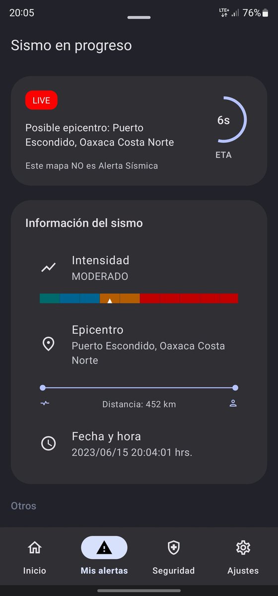 Preliminar: Sismo M5.3 con epicentro 46 km al sur de San Pedro Pochutla, #Oaxaca.