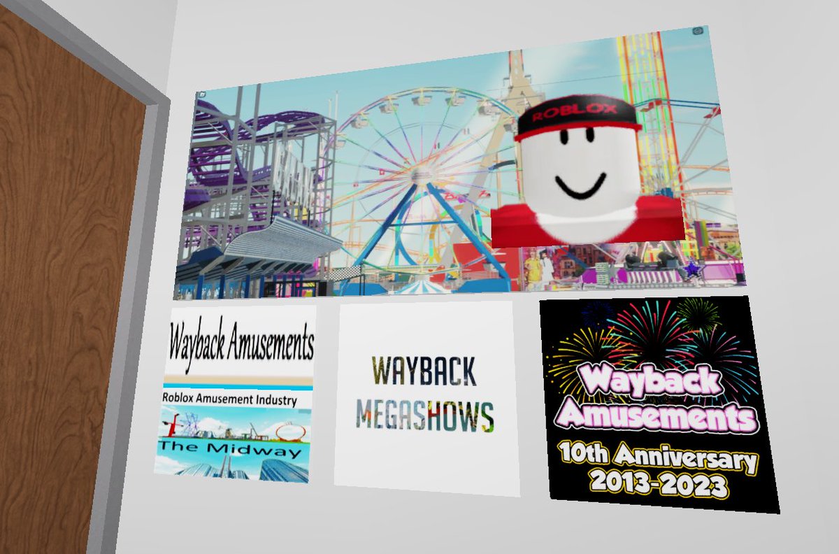 WaybackAmuse's tweet photo. We can't wait to see you at @raapaexpo! With our new exhibit "The Wayback Experience" will show a well documented history with over 100 photos of the Greatest Carnival On ROBLOX! https://t.co/ecu4aSrafF