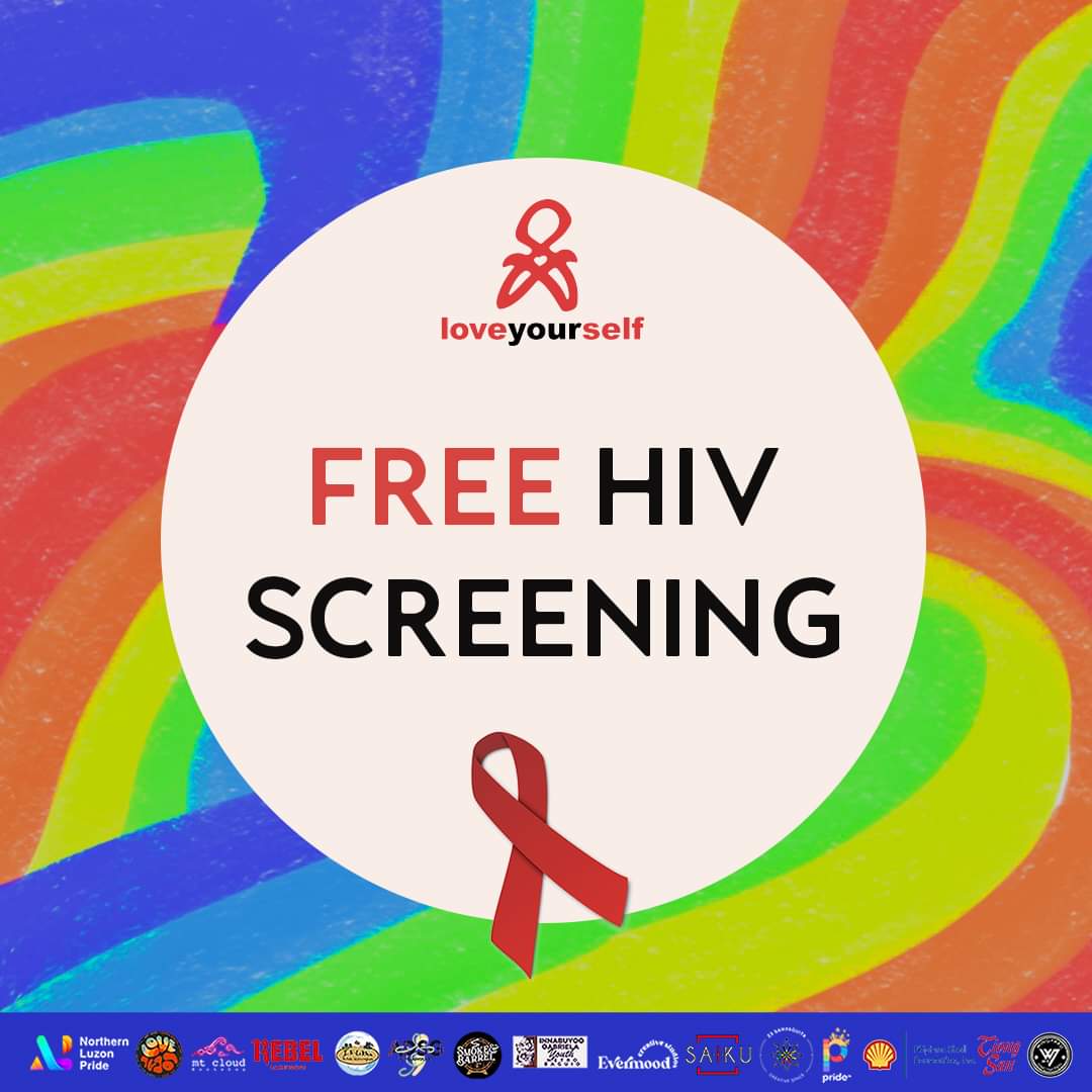 Our wonderful and dedicated partners at LoveYourself Inc will be conducting a FREE HIV Screening during 'Kweentuhan' at Mt Cloud Bookshop, June 17, Saturday.

art by Jireh-el Rodriguez
#Kweentuhan #KnowYourStatus #EndHIVAIDS #EndHIVStigma #BaguioPride #NorthernLuzonPride #NLP2023