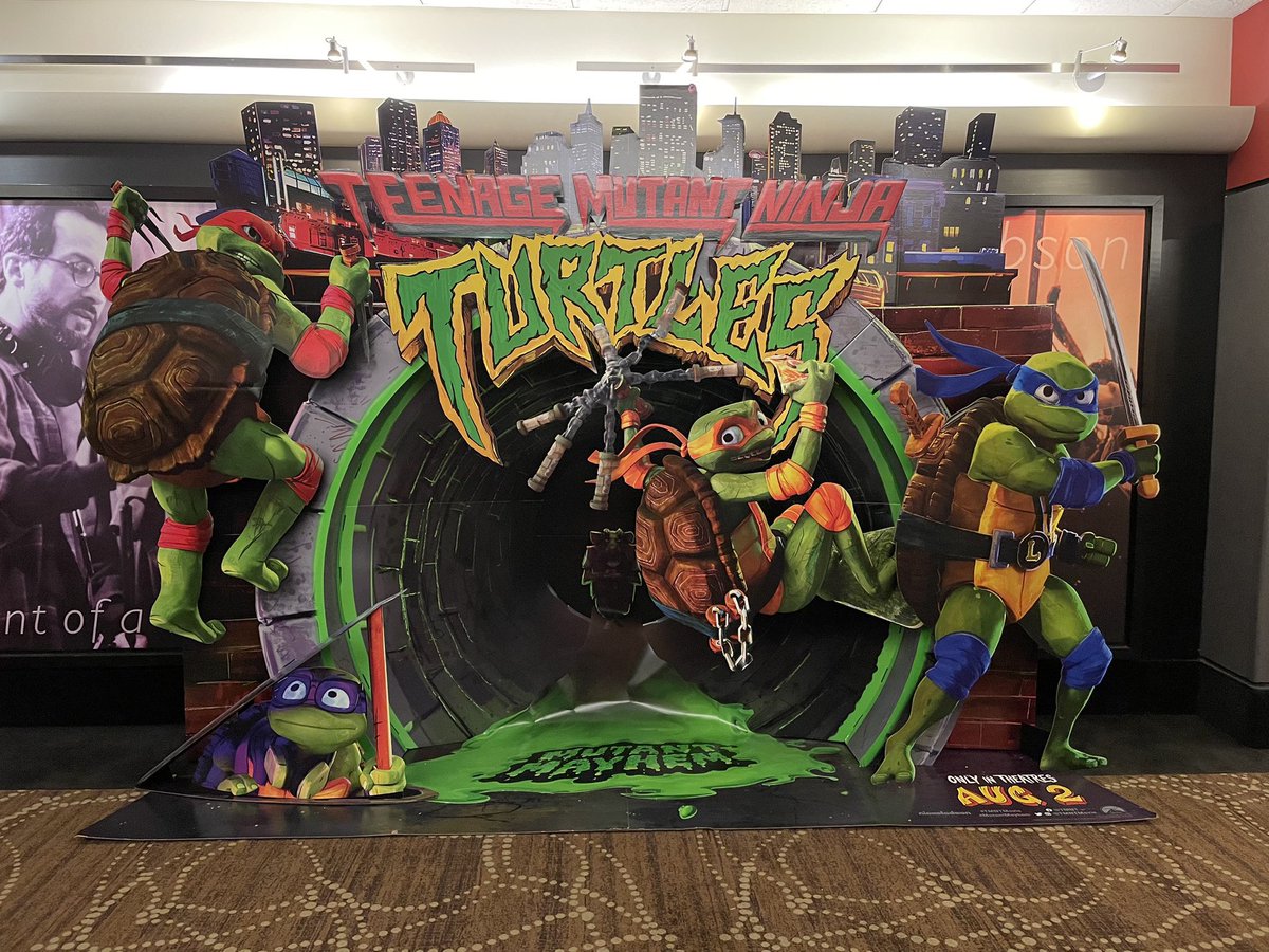 hope that #TMNTMutantMayhem #TMNTmovie standee will be in my local theater soon