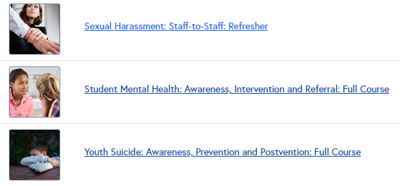 Did you know teachers complete many compliance courses each summer? Most aren't long, but they contain quite a bit of info for taking care of Ss.  #teachers #edchat