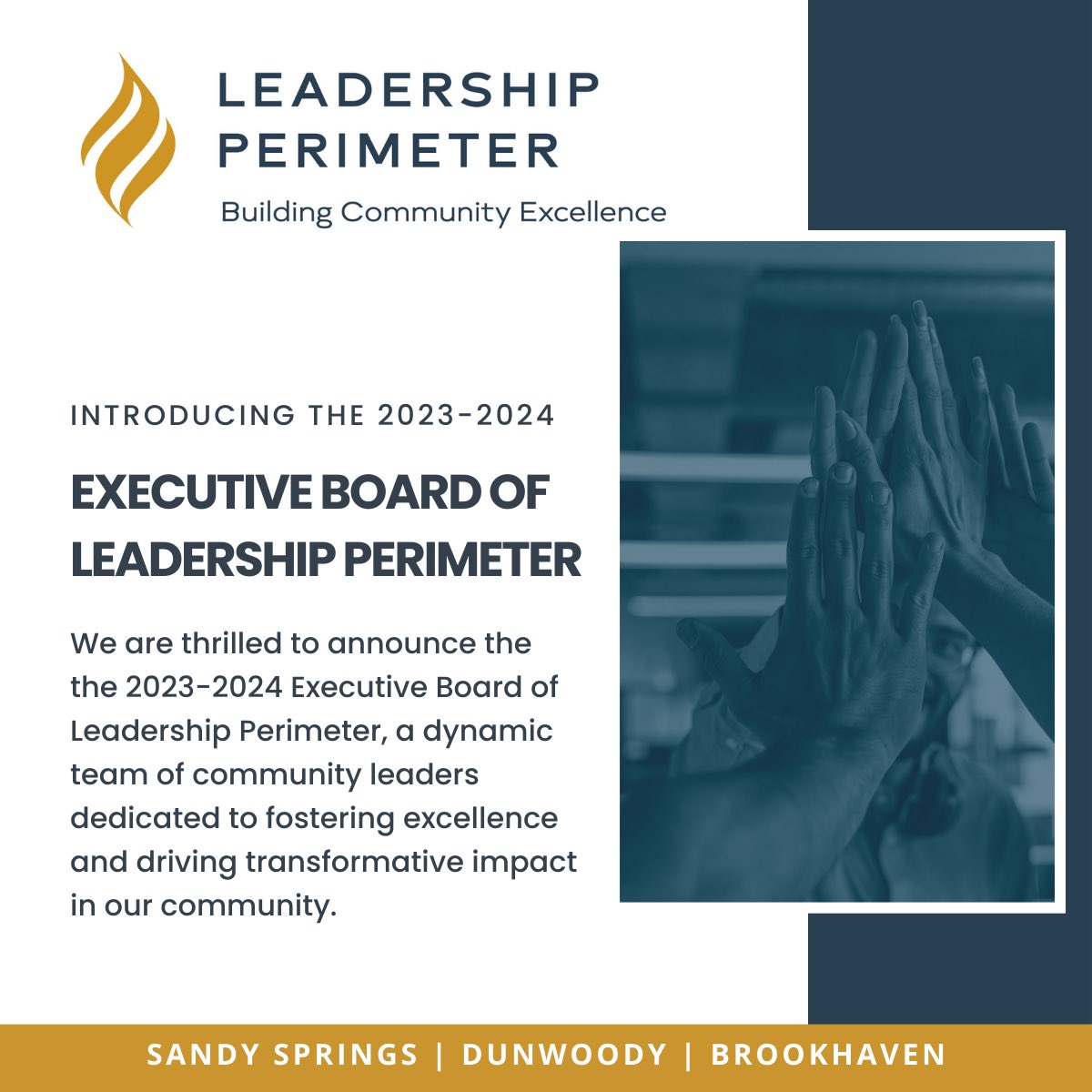 PerimeterLeader's tweet image. Proud to present the 2023-2024 Executive Board of LEADERSHIP PERIMETER, a dynamic  team of community leaders, each with unique strengths and perspectives,  dedicated to fostering excellence and driving positive change.  Stay tuned!  #SandySprings #Dunwoody #Brookhaven