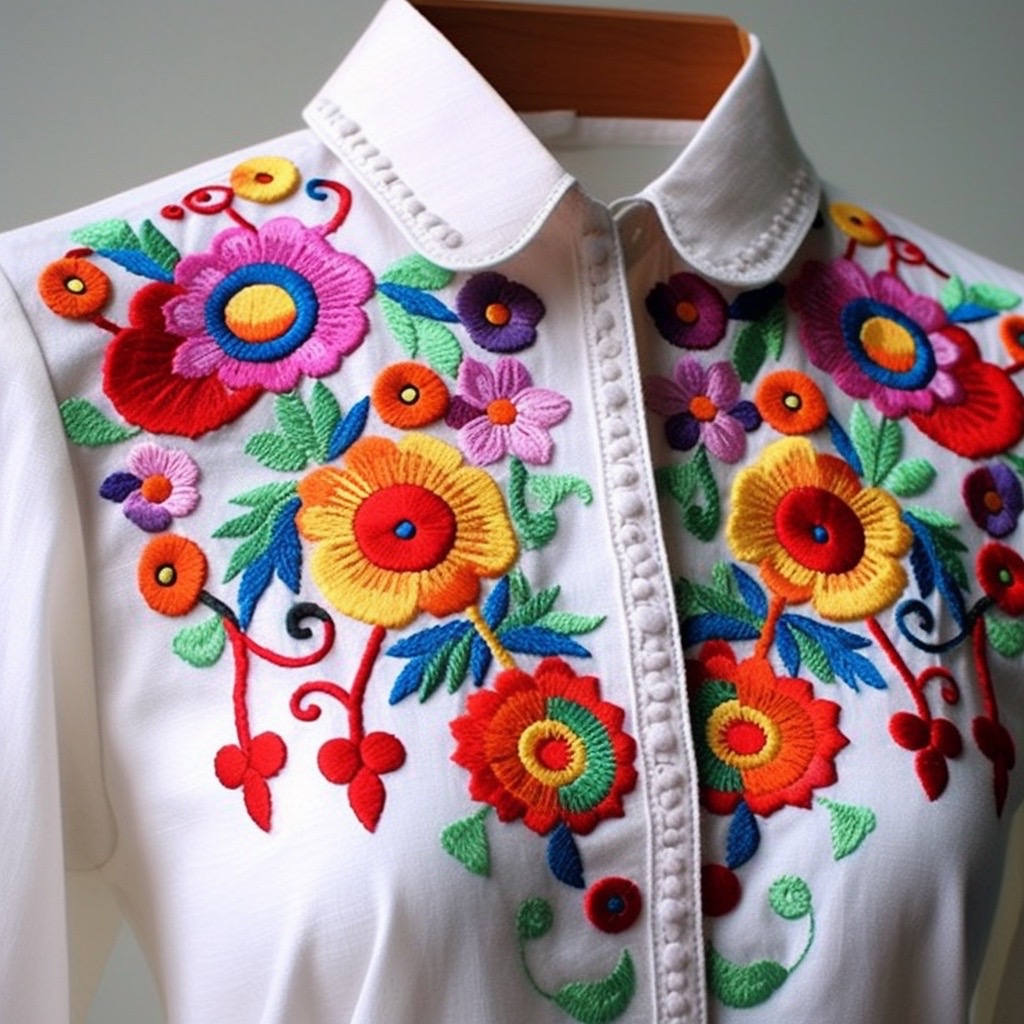 ArtificioAI's tweet photo. Mexican Embroidered shirt geometric and floral designs, traditional #AI  👕 😎👌

#artificioai #artificialintelligence #aiartdaily #digitalartwork #digitalart #aiart #aiartcommunity #midjourney #midjourneyart #mexican #Embroidered #shirt #geometric #floral https://t.co/8vqvFbBq9S
