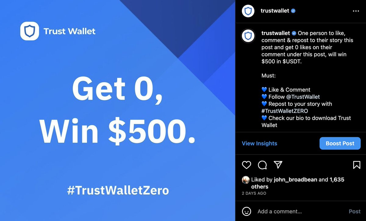 Trust Wallet tweet media