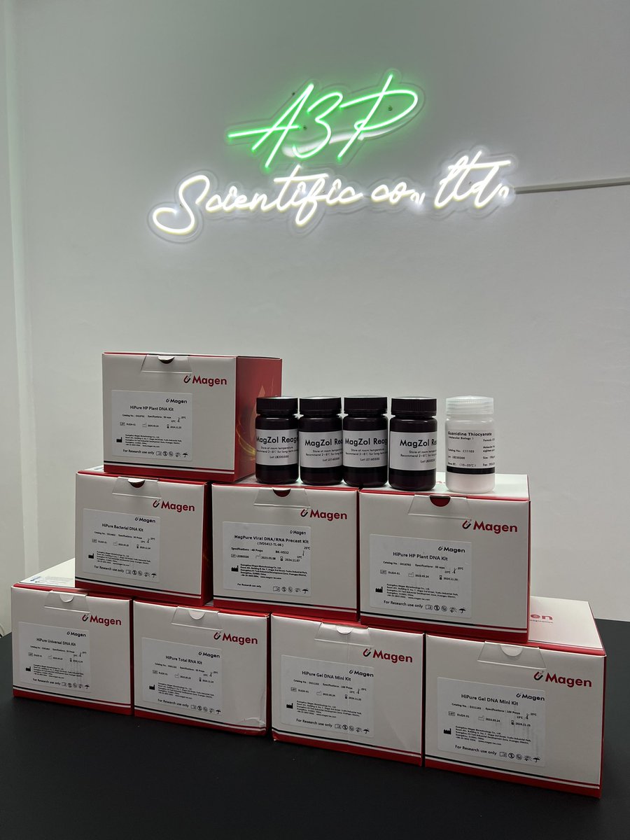 ScientistTeam's tweet photo. Stock for Department of Fisheries. #MagenBiotech #DnaRnaExtraction #BlueGiant https://t.co/8dR1h8JsF7