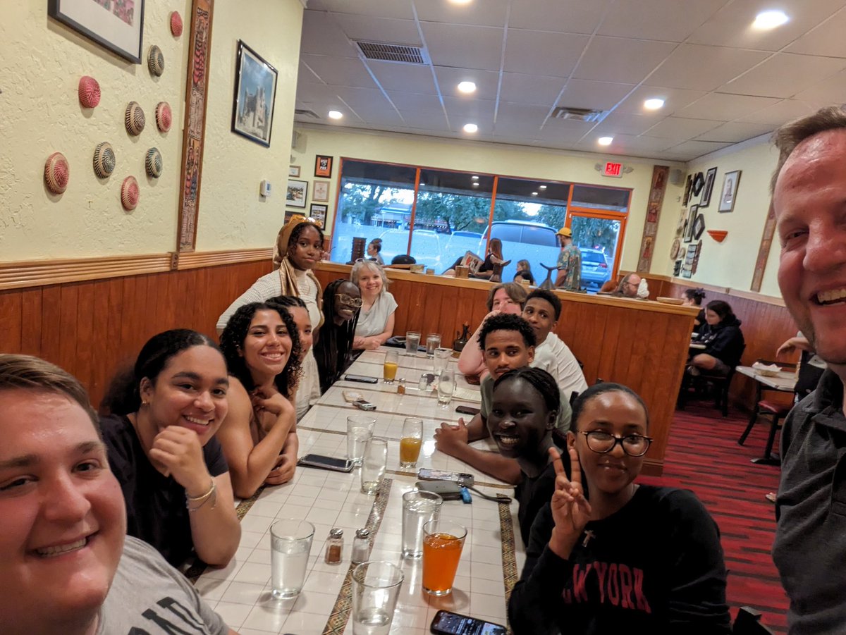 JeffersonDebate's tweet photo. Team meal (minus Shannon) at Cafe Lalibela! Congrats to everyone on a great showing at NSDA Nationals this week https://t.co/mMh9dtFA67