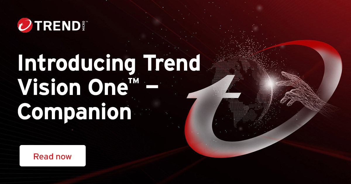 webchokra's tweet photo. Trend Vision One™ – Companion a new generative #AI security assistant from @TrendMicro, draws on the decades of AI and ML innovation from the team of experts behind the Trend Vision One™ #cybersecurity platform. 

See how Companion can elevate your team: https://t.co/gsGFsbAofX https://t.co/ZNwuPtijeU