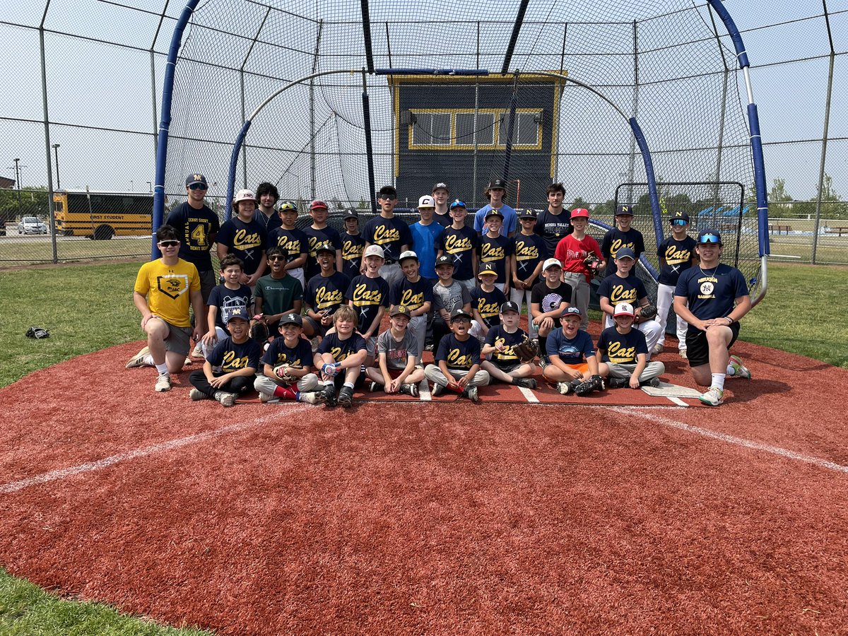 NVCATSBASEBALL's tweet photo. What a great week!!!
We were able to teach a little at the Skills Camp &amp; had a blast watching players compete in Game Camp! Shout out to Team ‘22s, led by class of ‘22 NV BASEBALL ALUMS @Colin_Lew14 &amp; @trevormorris33 for winning Game Camp week!! Even broke out the homer chain!! https://t.co/XZJuXfo4Qu