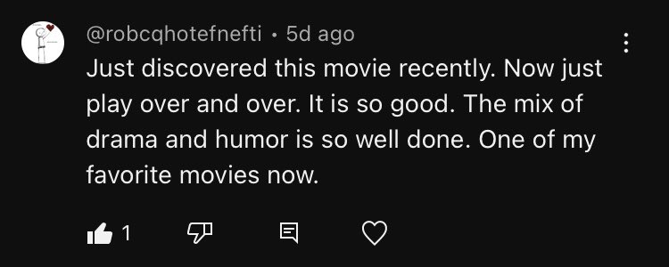 What a nice comment about The Worst Year of My Life.  Watch the film for free on the <a href="/indierights/">Indie Rights</a> <a href="/YouTube/">YouTube</a> channel!