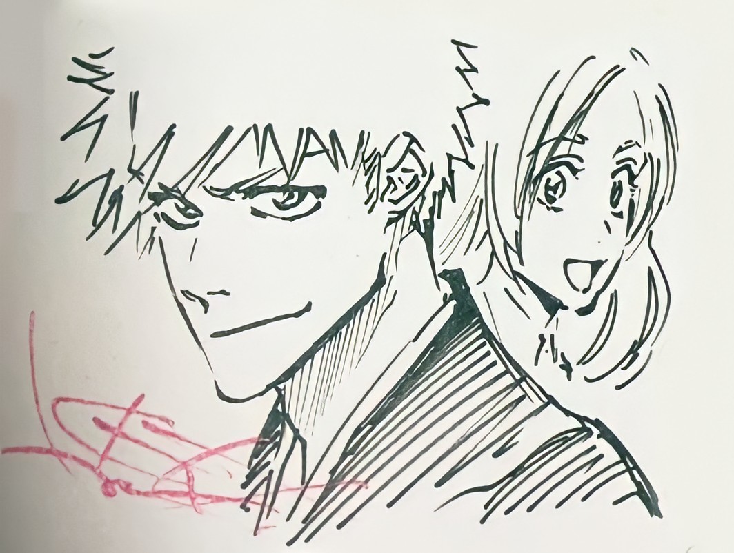 daily reminder this exists it them to still feels sm during days post-curse, one of my favorite couple ichihime.. draw and sketch by kubo-sensei