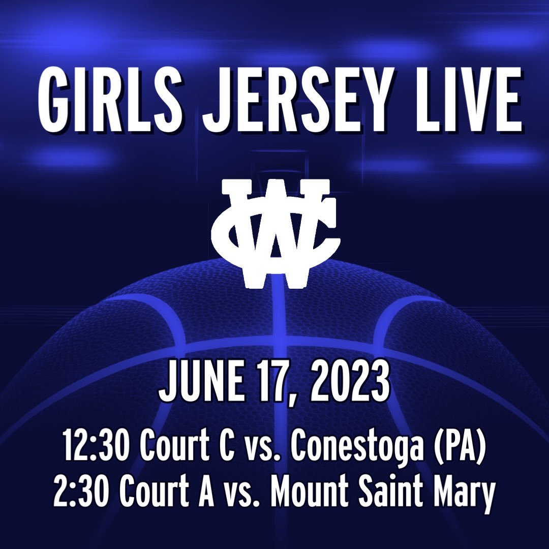 Check us out at the first ever <a href="/njbca_official/">New Jersey Basketball Coaches Association</a> GIRLS JERSEY LIVE! 
🚾💙🏀
Coach <a href="/steve_dipatri/">Steve DiPatri</a>
Roster <a href="/KaciMikulski/">Kaci Mikulski</a> <a href="/emcc1005/">Eliott McCabe</a> <a href="/Destiny04036741/">Destiny Wallace</a> <a href="/stasiabowman2/">Anastasia Bowman</a> <a href="/adrianabristow1/">Adriana Bristow</a> <a href="/reaganflick14/">Reagan Flickinger</a> <a href="/LolaMcgonigle/">Lola McGonigle</a> <a href="/LilyKing07/">Lily King</a> +more

<a href="/mountsaintmary/">Mount St. Mary Acad.</a>
@stogagirlsbball