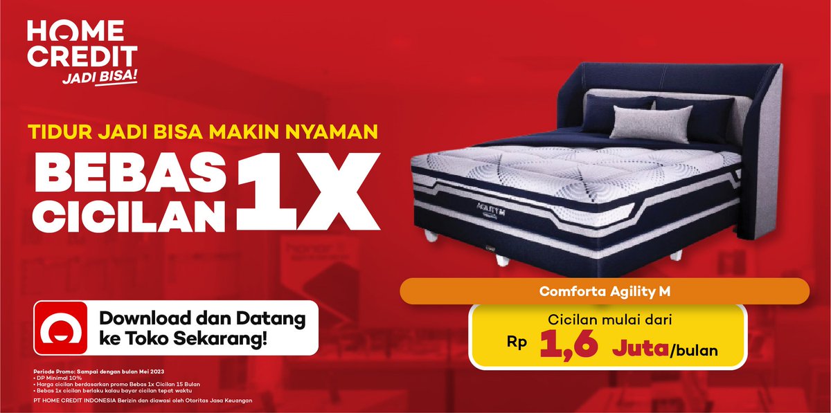 Bima549's tweet image. Pagii
Pengen bikin sarapan tapi tdk sempat karna malam tidur tdk nyenyak, mau beli Springbed baru budget masih kurang.
Jangan khawatir, home kredit solusinya.
0 DP
Syarat cukup KTP

Langsung tanya saya di :

Wa: Bima - 081436167140

#comforta #springbed  #tembung 
#homecredit