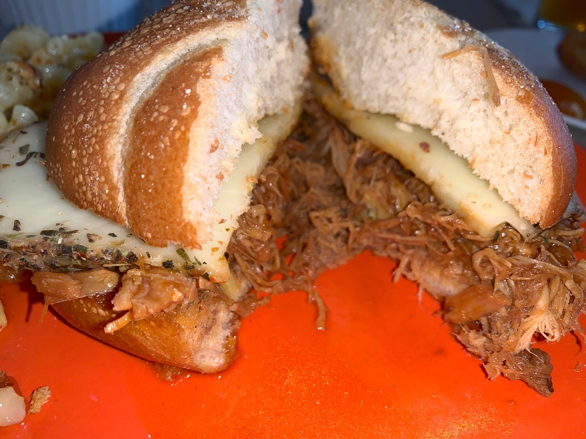 RedStripeRocco's tweet photo. Jamaican Jerk Pork
I slow roasted a pork tenderloin for 6 hours with @gracefoods Jerk BBQ Sauce!
#DinnersServed
#Foodie https://t.co/L0ZPcYgXx6