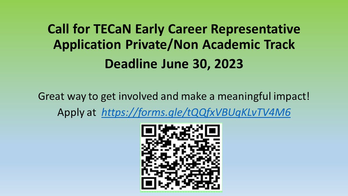 Seeking Early Career Representative for TECaN Executive Council!
Deadline extended to June 30, 2023!
<a href="/NeoTECaN/">Neo Kids On The Block</a> <a href="/anishabhatiamd/">Anisha Bhatia Attawala MD</a> <a href="/BrianKingNeo/">Brian King</a> <a href="/DDukhovny/">Dmitry Dukhovny (he/him)</a> <a href="/AshleyLuckeMD/">Ashley Lucke</a> <a href="/AAPneonatal/">AAP Neonatal</a> #neotwitter