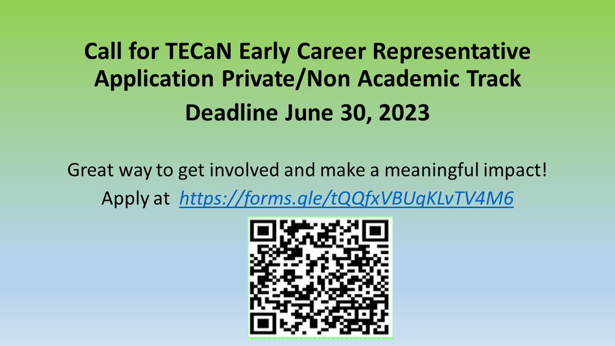 Seeking Early Career Representative for TECaN Executive Council! Deadline extended to June 30, 2023! @NeoTECaN @anishabhatiamd @BrianKingNeo @DDukhovny @AshleyLuckeMD @AAPneonatal #neotwitter