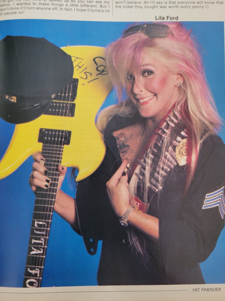 @litaford Lita Ford ... HIT PARADER Mar 1988 #LitaFord #metal #80s 🤘🎸🎶😎❤️ @Paige_M_Gregory @ClaudiaComedy @03jewell @alice