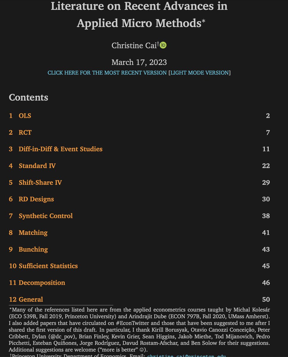 This reading list of recent advances in econometrics looks like a treasure trove!

christinecai.github.io/PublicGoods/ap…