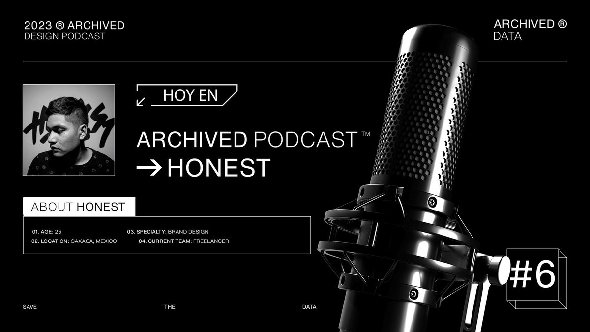 ArchivedPodcast's tweet image. HONEST. - Archived Podcast #6     

🔴twitch.tv/archivedpodcast   

➜ #SaveTheData