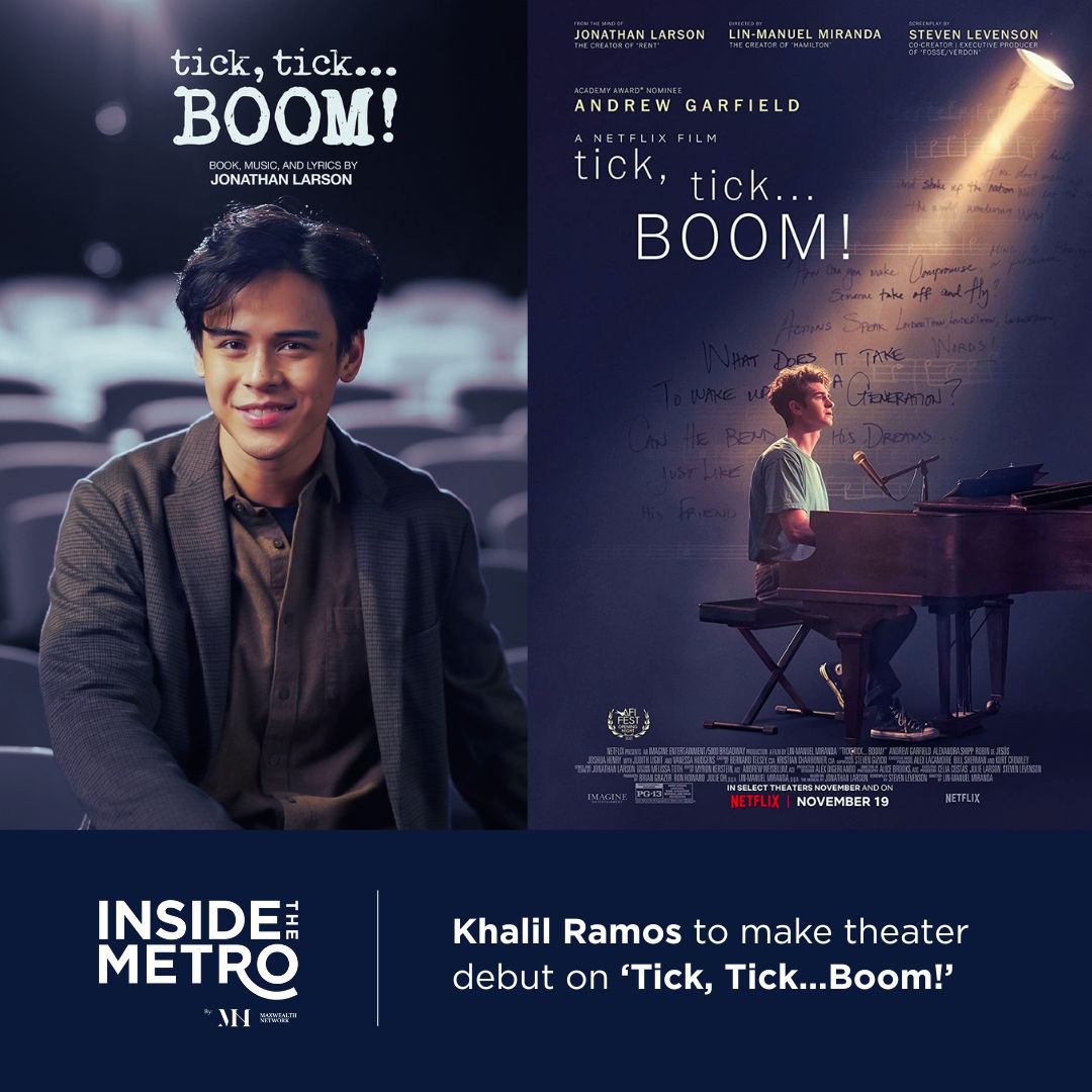 Catch Khalil Ramos star in the PH revival of 'Tick, Tick…Boom.'

Full feature on facebook.com/insidethemetro…

#ticktickBOOMmnl #ticktickboom
#KhalilRamos
#theater #musical