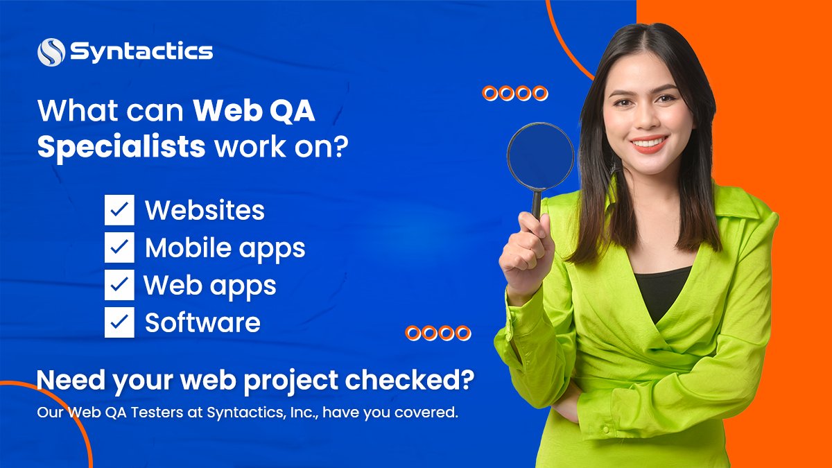 syntacticsinc's tweet photo. 73% of Web Designers say visitors leave a site with a non-responsive design.
It's why Quality Assurance is so important! Our Web QA Testers at Syntactics can help refine your site or app.
#websitequality #qualitywebsite #webapp #qualityassurancetester #qualityassurancetesting https://t.co/IDarjF1A9n