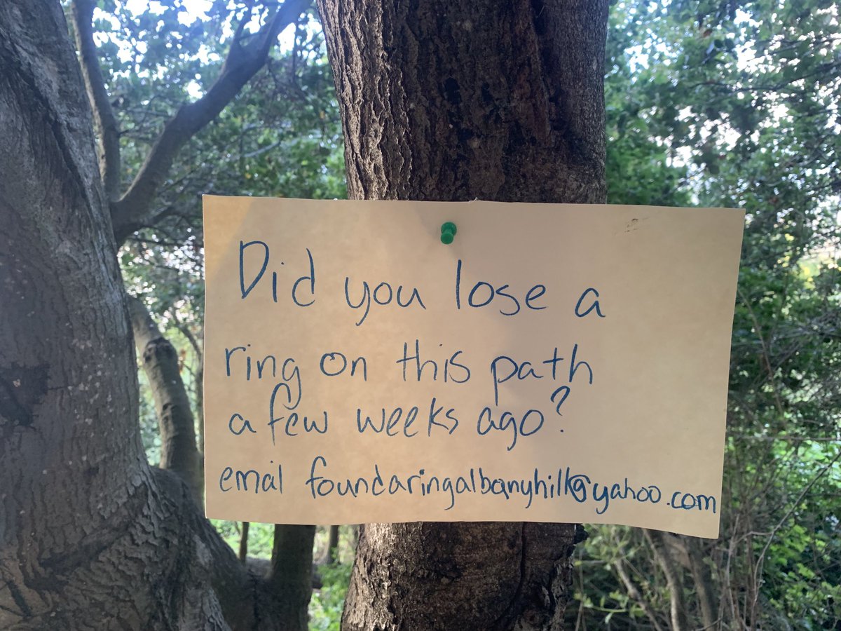 Saw this piece of paper thumbtacked to a tree. This is the kind of world we can create. With people doing things like this.
