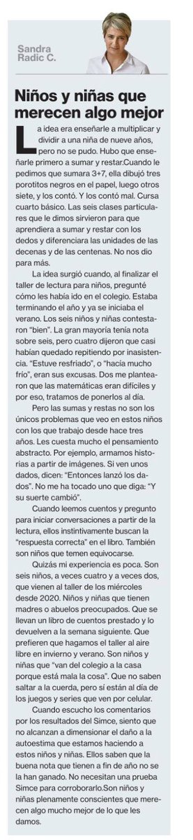 Este es el tema de fondo!! De Sandra Radic, su experiencia con niños