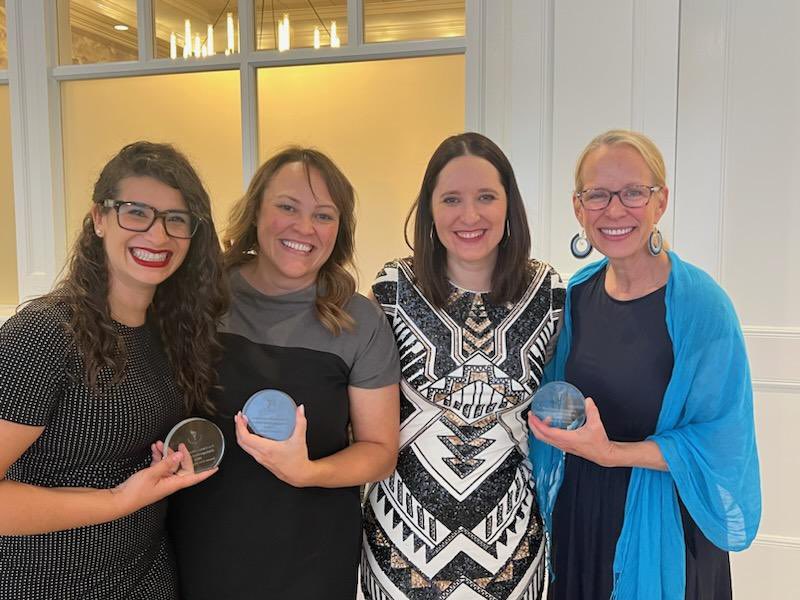 I was so honored to receive the Distinguished Author Award this evening at the @ProChoiceMN Gala! It took all of us to advance reproductive rights, health and justice in MN — and we’ve got more work to do! Love these champions @DrAliceMann @Lindsey_Port and @Morrison4MN #mnleg