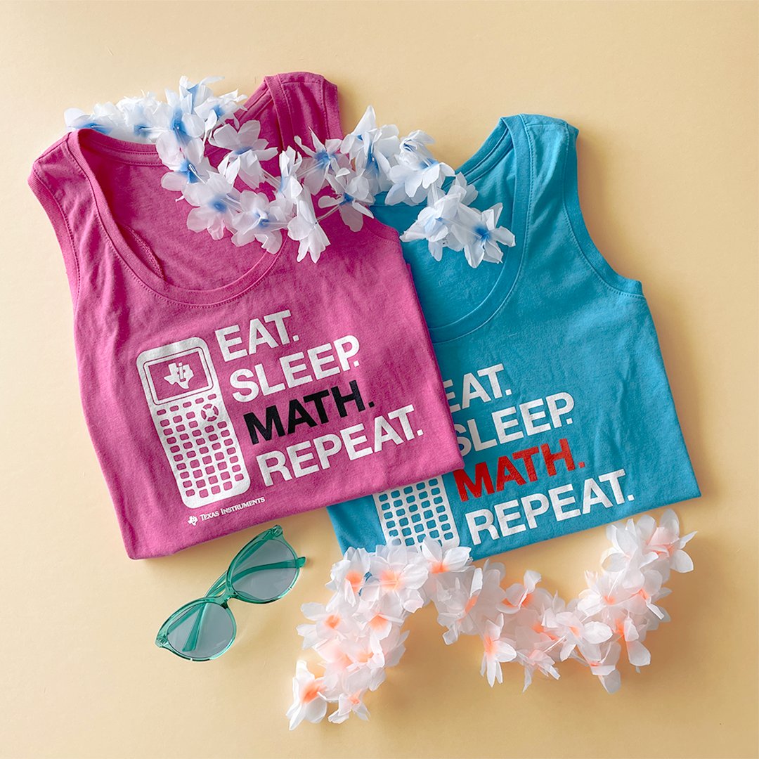 🤔 So, what are your summer plans? 🏖️ Travel?  🛏️  Rest? 🎨 Projects? Anything a math tank top would go with? 😉 

Us? We plan to work on our tan lines. 🤣