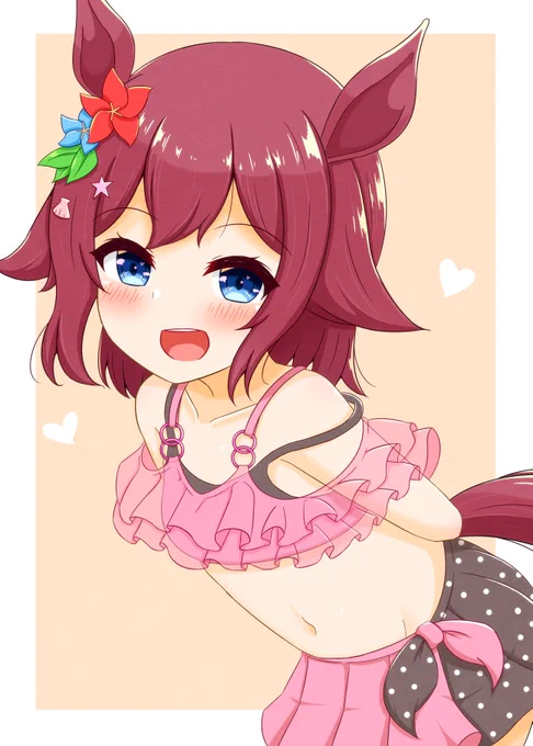 水着チヨちゃんめちゃすこ  #ウマ娘 #あなたのぴんく色の作品を見せてください