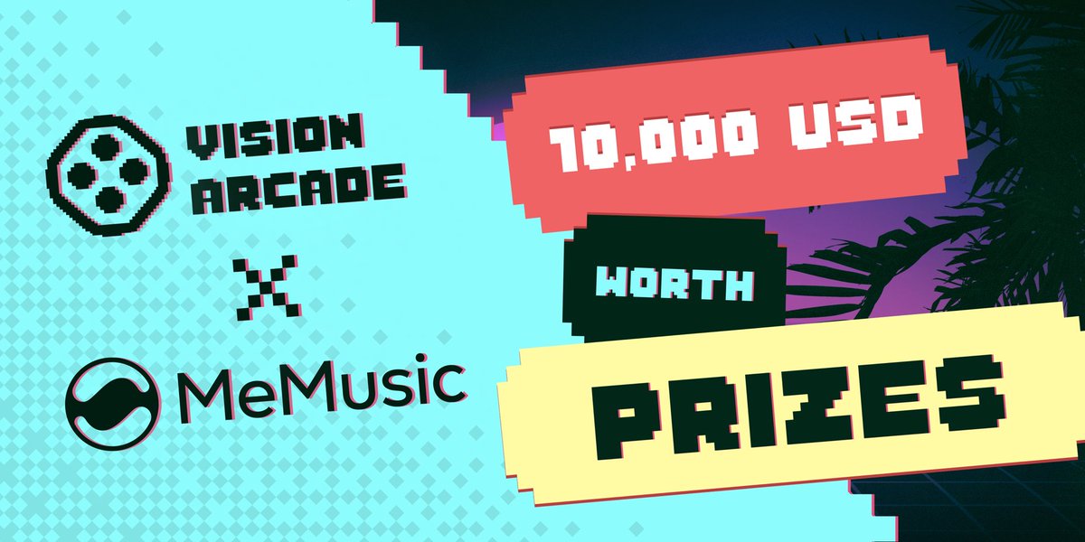 visiongame_'s tweet image. We are hosting a new competition on @visionarcade_ with @MeMusicNews 🏆 New game has been added to provide more missions and chances for tickets 🎟️ 

Play to win #MeMusic tokens claimable after TGE🏅

Join now on visionarcade.io 🎮

#GameFi #P2E
