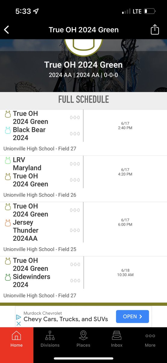 The guys and I are looking forward to getting to Pennsylvania this weekend  and playing in the Victory Lacrosse Summer Slam Tournament.  Tons of talent to be seen on this team.  Come see our guys compete.  Here is our schedule! <a href="/TrueLacrosseOH/">True Lacrosse Ohio</a>