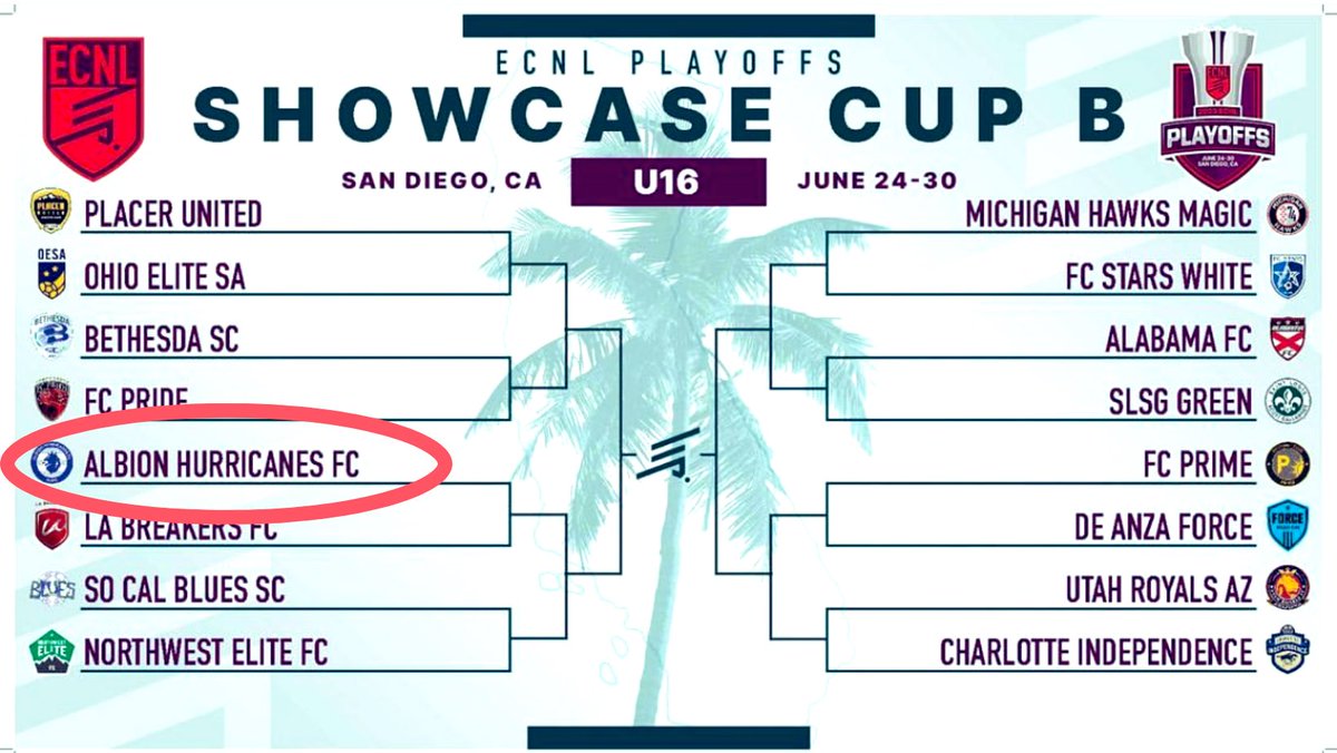 The @ECNLgirls Playoff Brackets are out. We are excited to showcase our girls on the National Stage. We’ll see y’all in SoCal!✈️🌴☀️🌊
#ahfcpride #ahfcsoccer #ahfcfamily #ecnlplayoffs
@ImYouthSoccer @ImCollegeSoccer