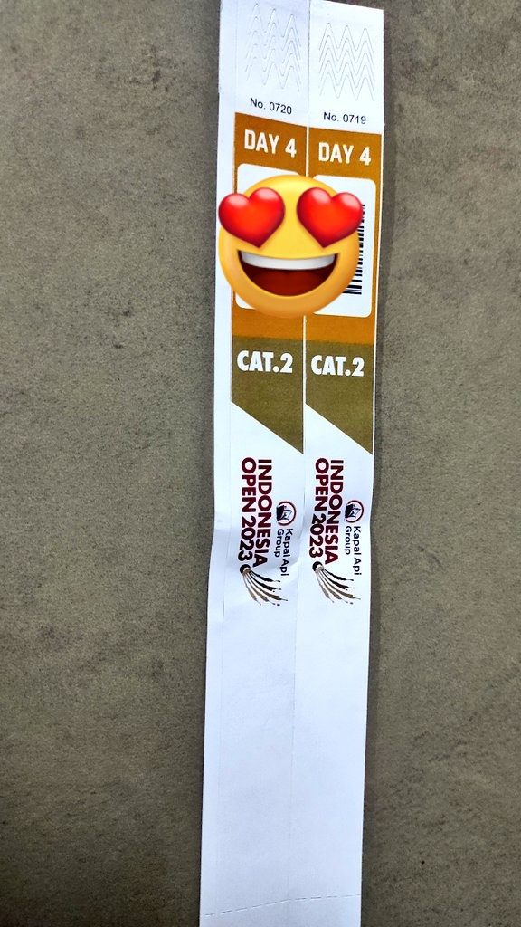 L_Myshop's tweet photo. WTS/WTB sisa 2 tiket Cat 2
 INDONESIA OPEN 2023
 (16 JUNI 2023)  
Day 4..
Minat DM
Cod Venue
#IndonesiaOpen2023 https://t.co/cVK9pKoVgg