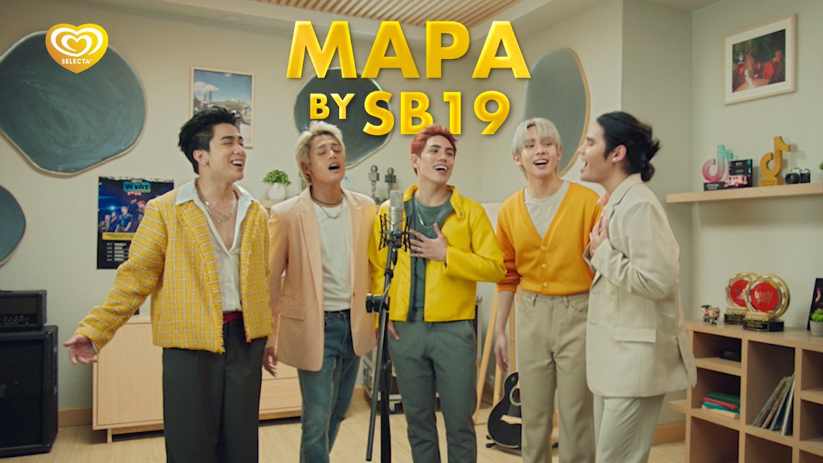 SB19BOOST's tweet photo. [ TAG UPDATE ]

Mas masaya talaga 'pag may Selecta! SB19 is @SelectaPH's newest endorsers!

Catch their 'Mapa' performance with Selecta at 12 PM! 

🔗: https://t.co/4Kcz7DR2EW

UPDATED TAGS:
SPECTRUM OF STELL
@SB19Official #SB19
#SB19xSelecta
#MaPaSelectaMuna
#KaarawanNiSB19Stell https://t.co/Xu5U69rbBf