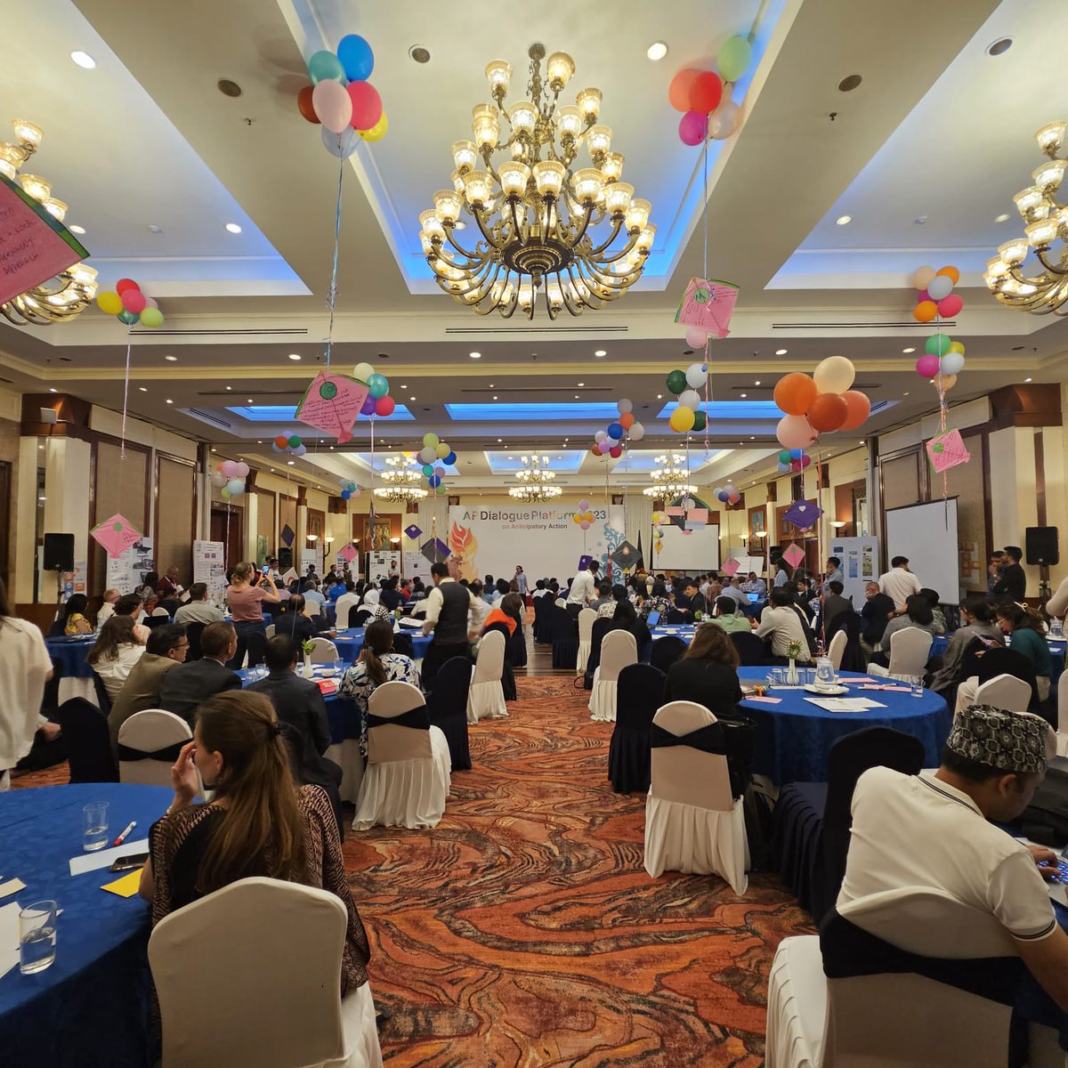 AHACentre's tweet photo. 🪁 Actions in the Kites!
Capping off the 7th #APDialoguePlatform on Anticipatory Humanitarian Action with flying kites full of planned actions to reach new heights in sustaining the growth of #AnticipatoryAction
@AnticipationHub https://t.co/LOwAd1tbtT